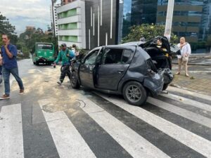 Incidente de tránsito en El Poblado dejó 13 personas lesionadas